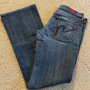 Citizens of humanity low rise flare jeans, size 26